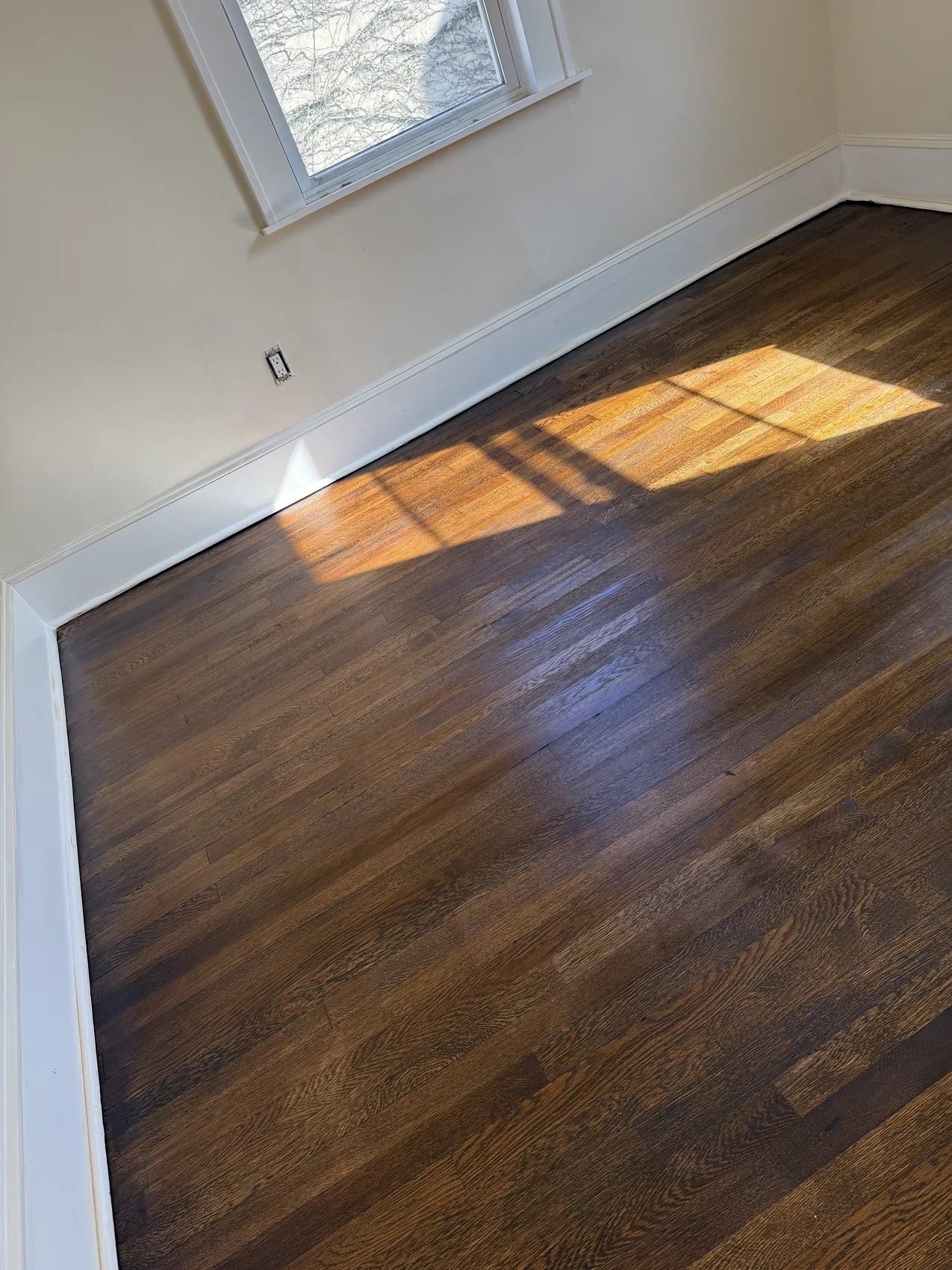 Hardwood floor after refinishing