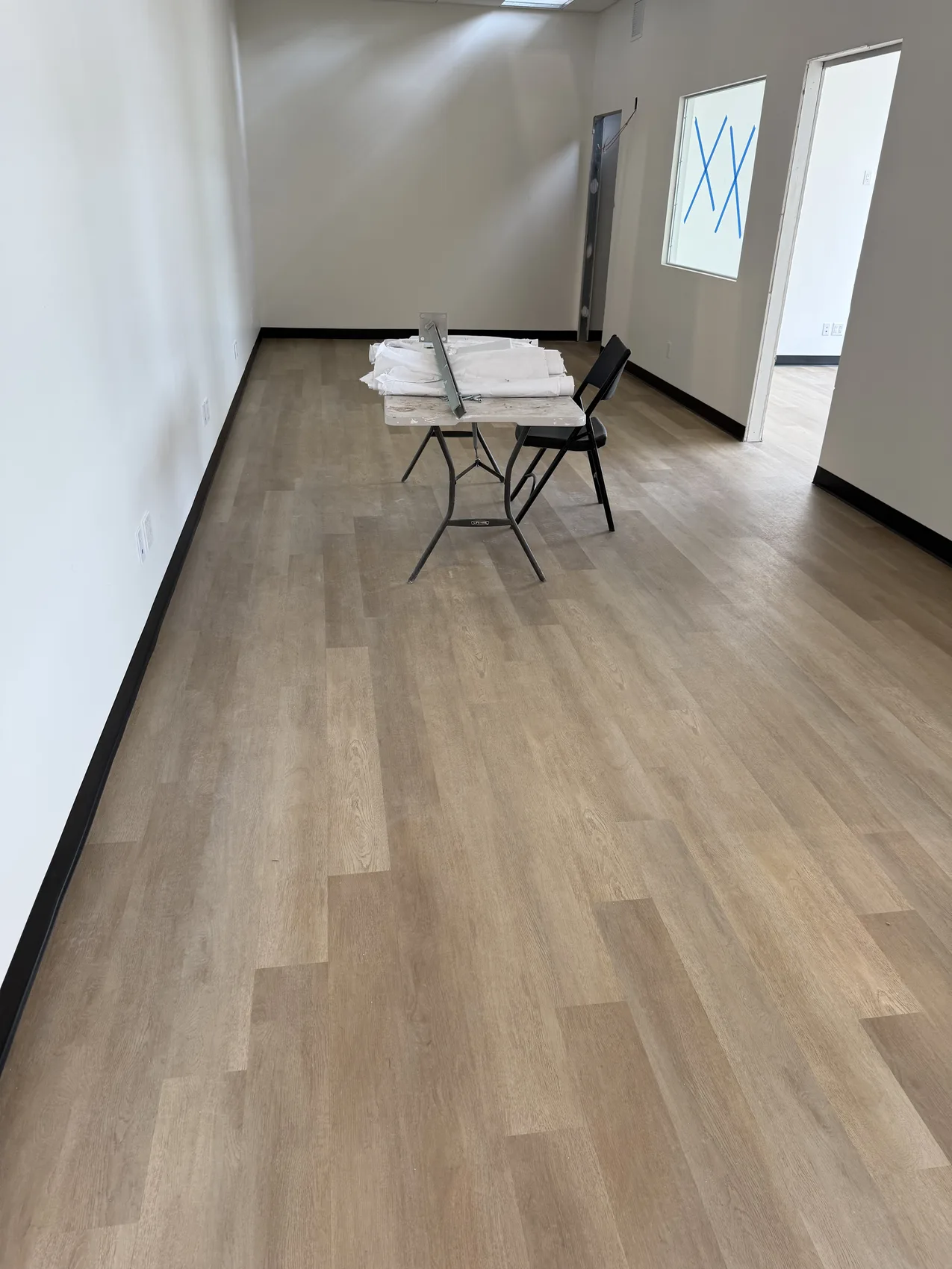 Hardwood floor installation
