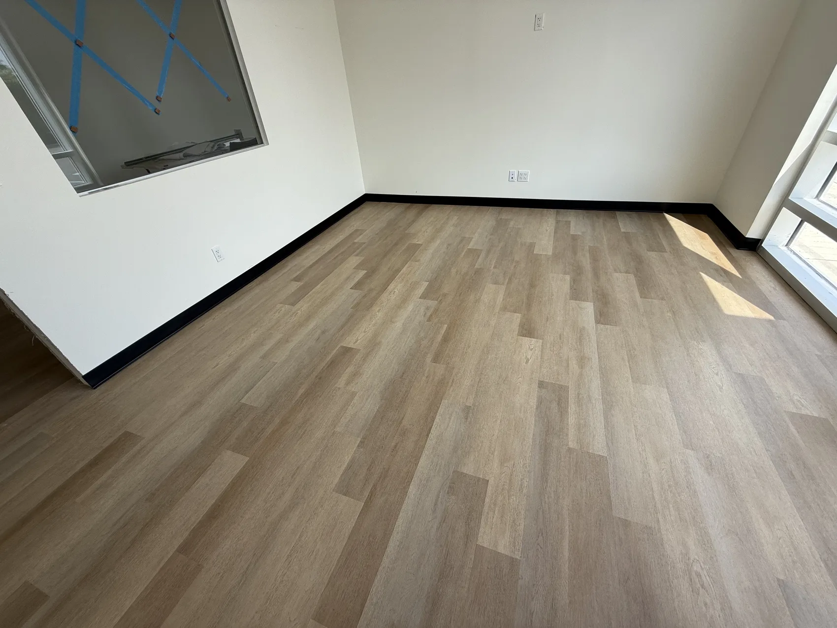 Renovated open-plan room